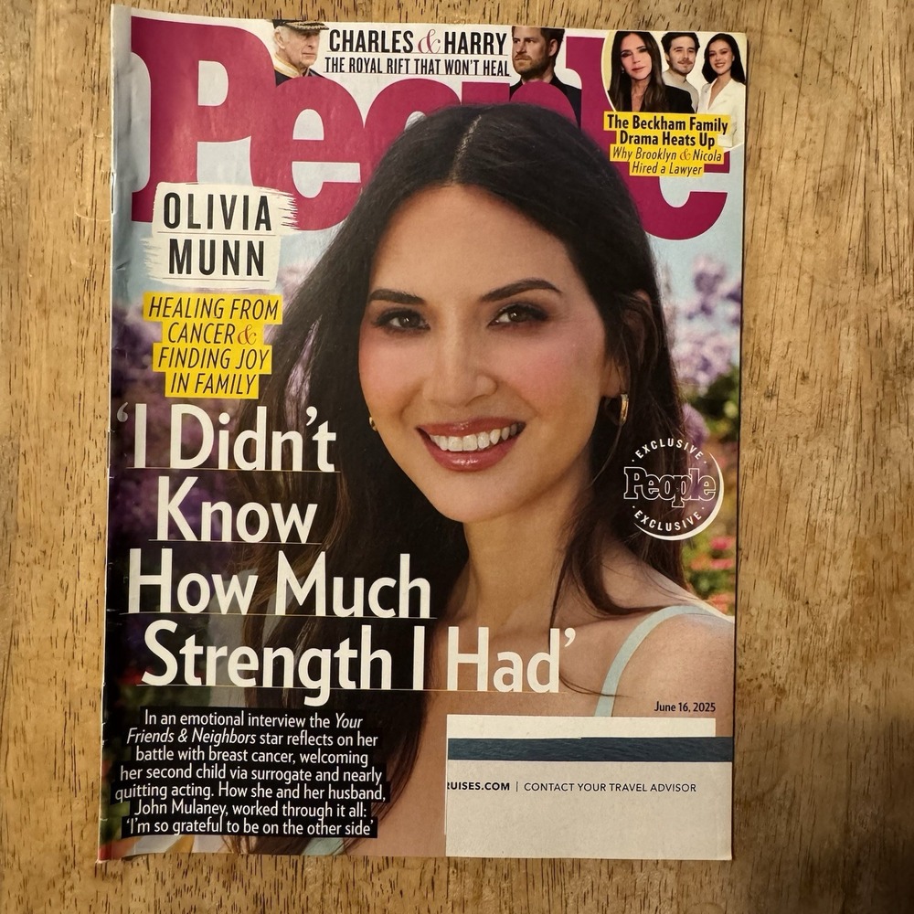 People Mag Olivia Munn Cover 6/16/25‎ Charles & Harry Exc. Ashley Smith-Robinson